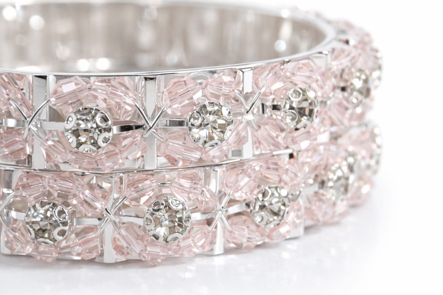 Black Crystal Designer Bangle - Image 5