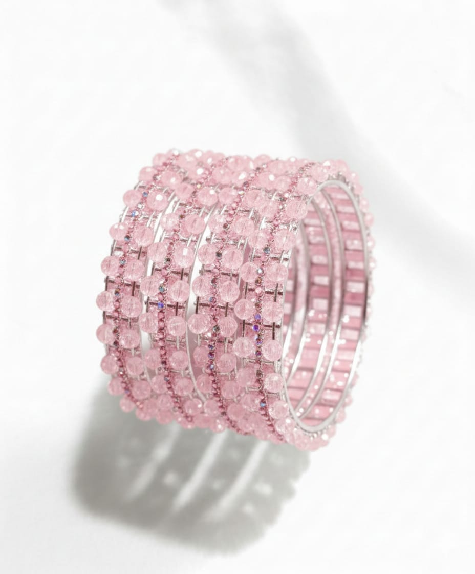 Premium Clear Crystal Designer bangle - Image 3
