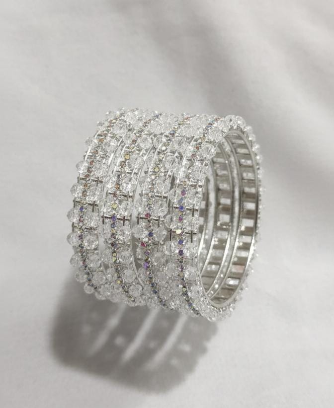 Premium Clear Crystal Designer bangle - Image 5