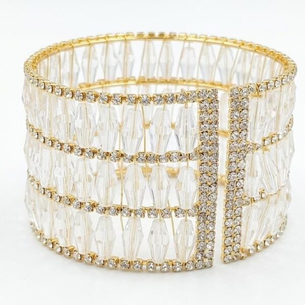 Premium Multi-Row Crystal Kada