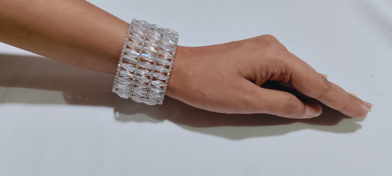 Premium Multi-Row Crystal Kada - Image 2
